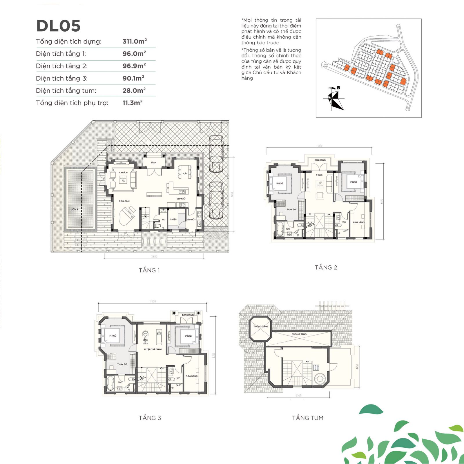 mat-bang-thiet-ke-biet-thu-don-lap-dl05-vinhomes-green-villas